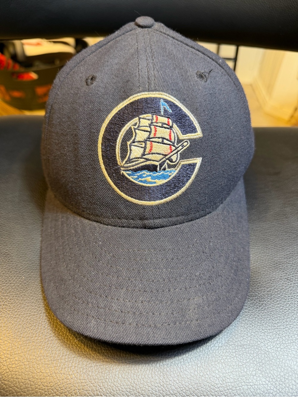 Vintage Columbus Clippers New Era 5950 Hat Fitted Size 7 1/2 100% Wool